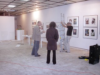 exhibition setup